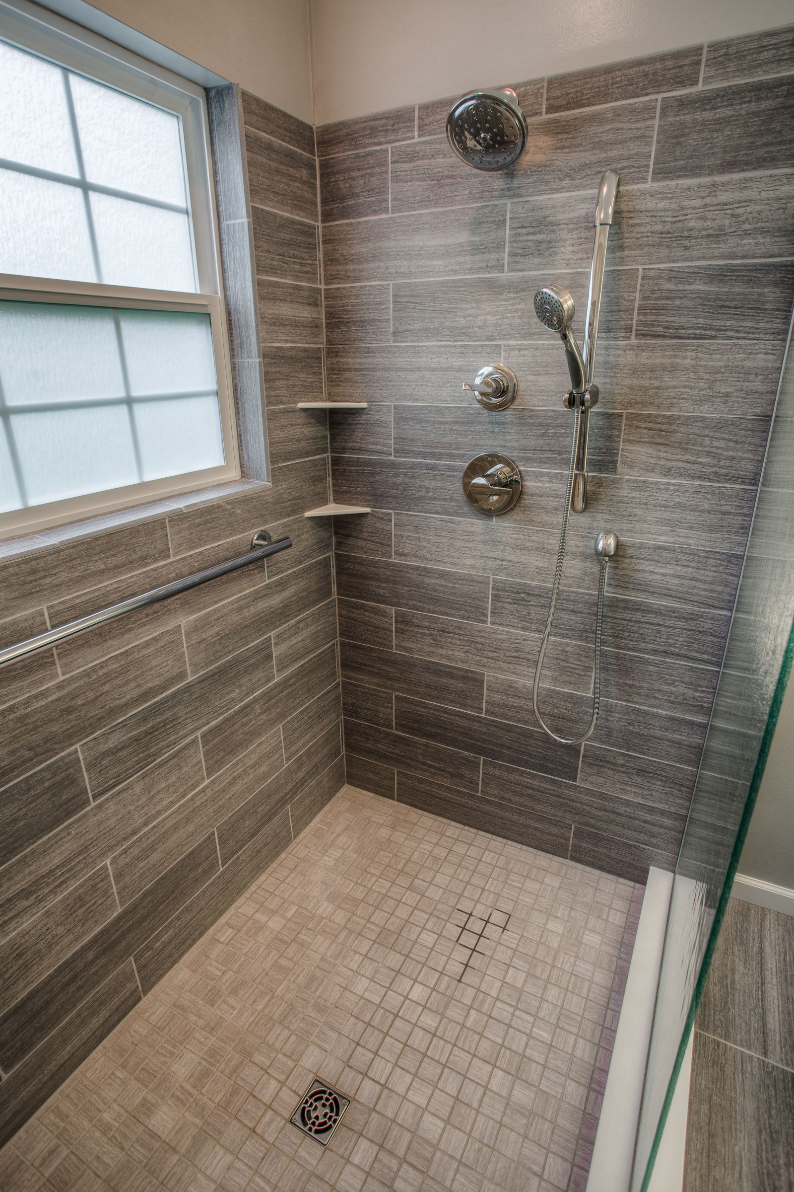 Shower Bathroom Ideas
 West Lafayette Contemporary Master Bathroom Remodel