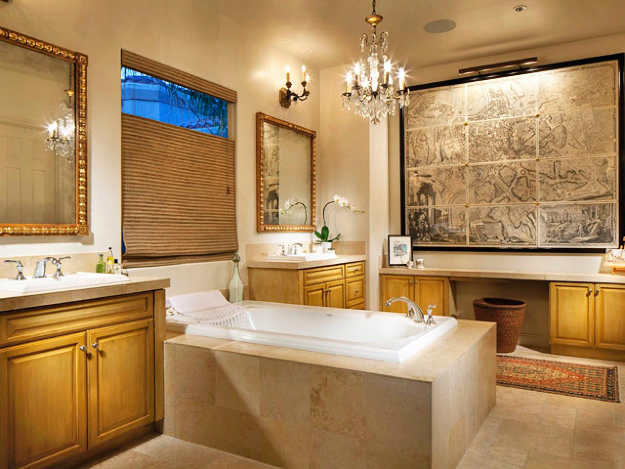 Shower Bathroom Ideas
 20 Luxurious Bathrooms with Elegant Chandelier Lighting