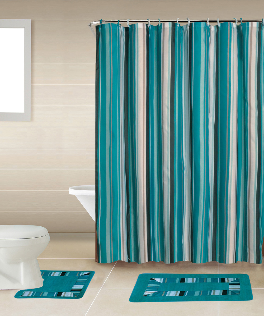 Shower Curtains Bathroom Sets
 Home Dynamix Bath Boutique Shower Curtain and Bath Rug Set