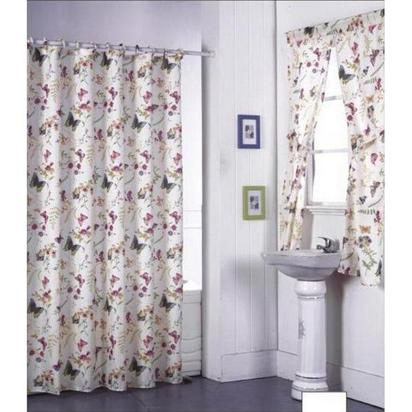 Shower Curtains Bathroom Sets
 Shop Garden Flowers Shower Curtain Set and Window Set