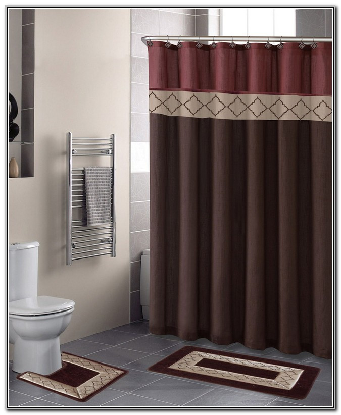 Shower Curtains Bathroom Sets
 Bathroom Sets with Shower Curtain and Rugs Decor