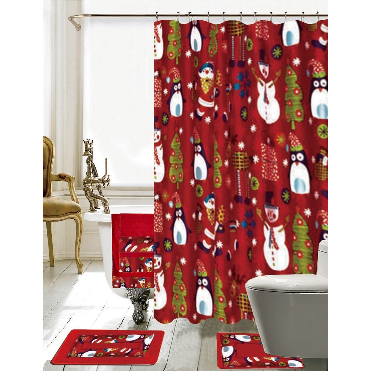 Shower Curtains Bathroom Sets
 Daniels Bath Christmas Bathroom Decor 18 Piece Shower