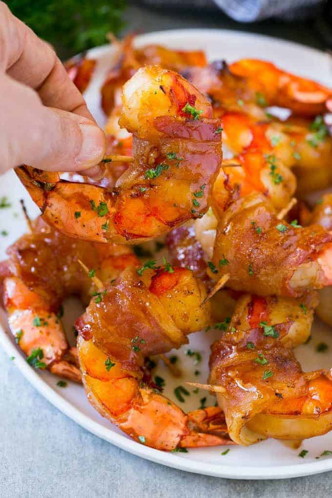 Shrimp And Bacon Recipes
 Sweet and Savory Bacon Wrapped Shrimp