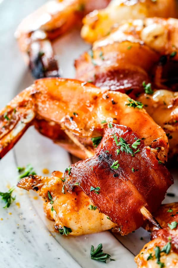 Shrimp And Bacon Recipes
 Mesquite Bacon Wrapped Shrimp with Apricot Cocktail Sauce