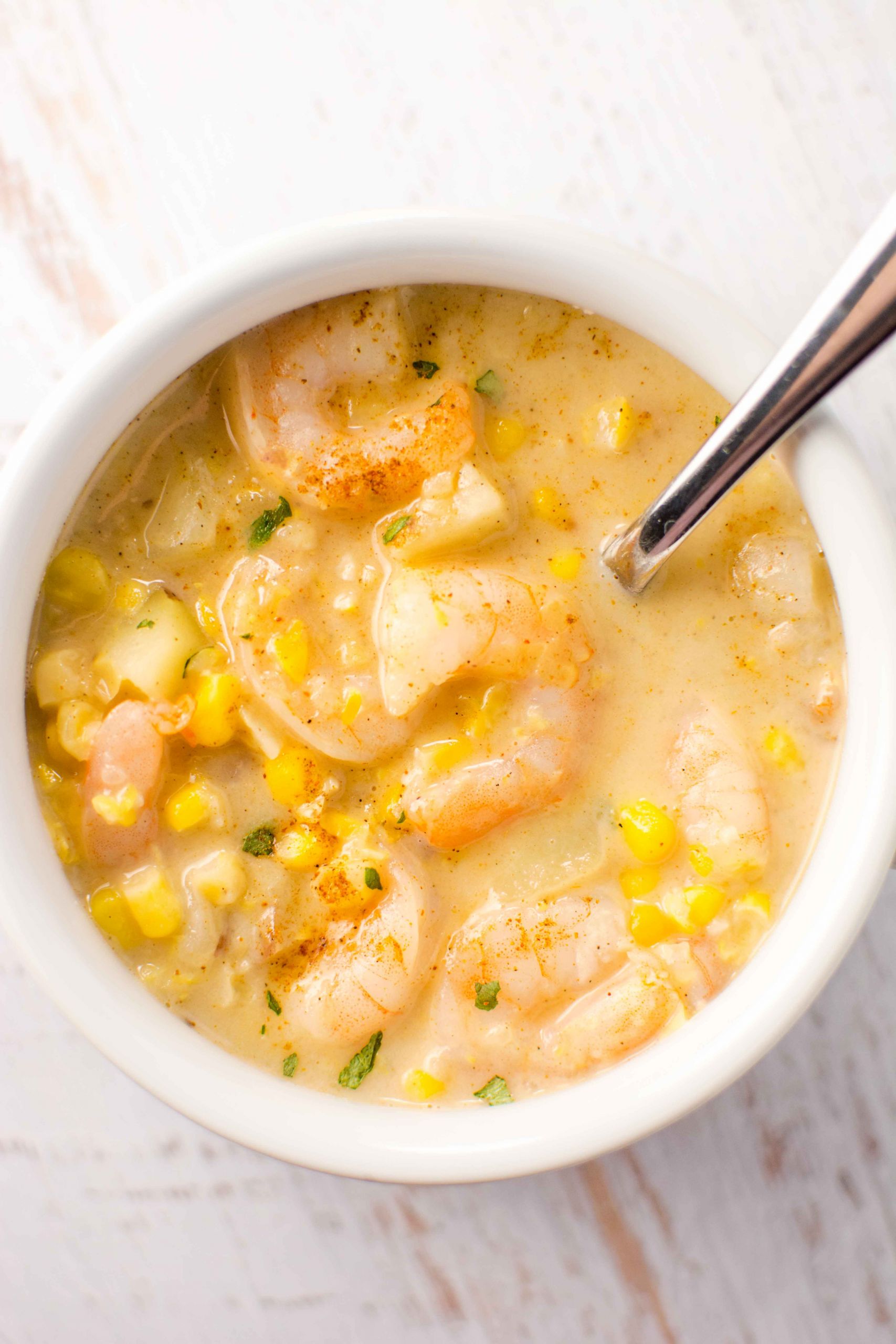 Shrimp And Corn Soup
 Slow Cooker Cajun Corn and Shrimp Chowder Slow Cooker