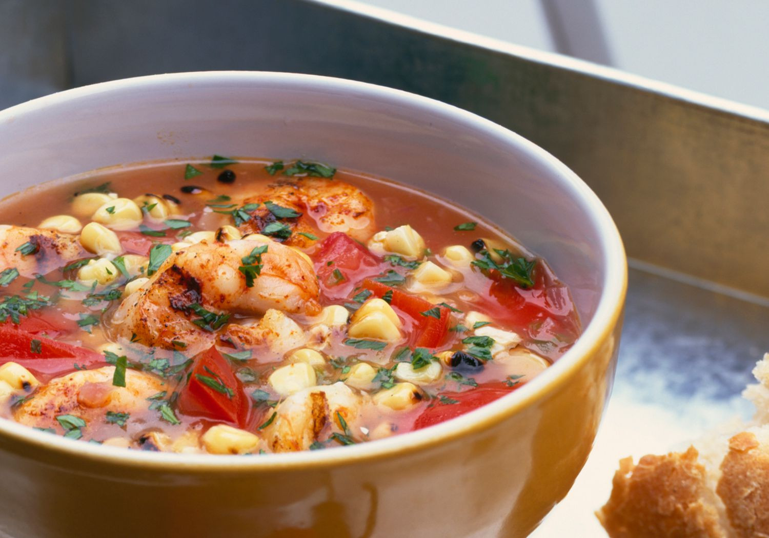 Shrimp And Corn Soup
 Creole Corn and Shrimp Soup Recipe