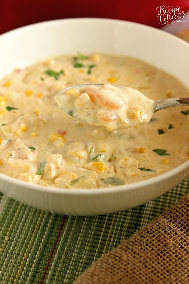 Shrimp And Corn Soup
 Creamy Shrimp & Corn Soup Diary of A Recipe Collector