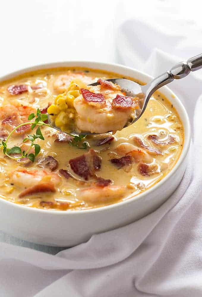 Shrimp And Corn Soup
 Bacon Shrimp and Corn Chowder