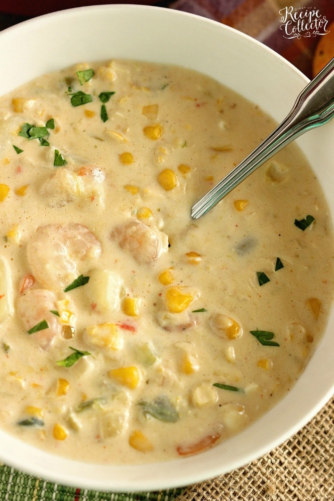 Shrimp And Corn Soup
 Creamy Shrimp & Corn Soup Diary of A Recipe Collector