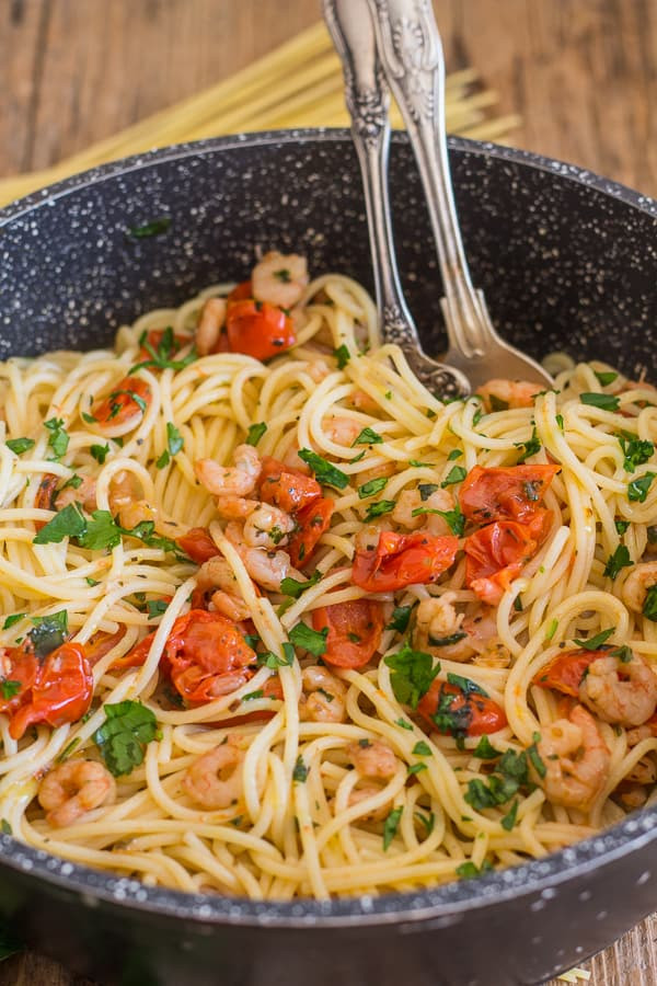 Shrimp And Tomato Pasta
 Italian Shrimp and Tomato Vermicelli