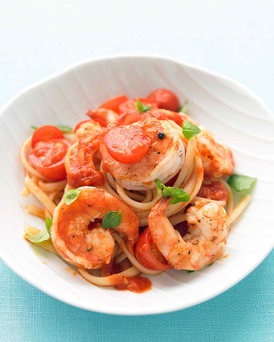 Shrimp And Tomato Pasta
 Shrimp Tomato and Basil Pasta