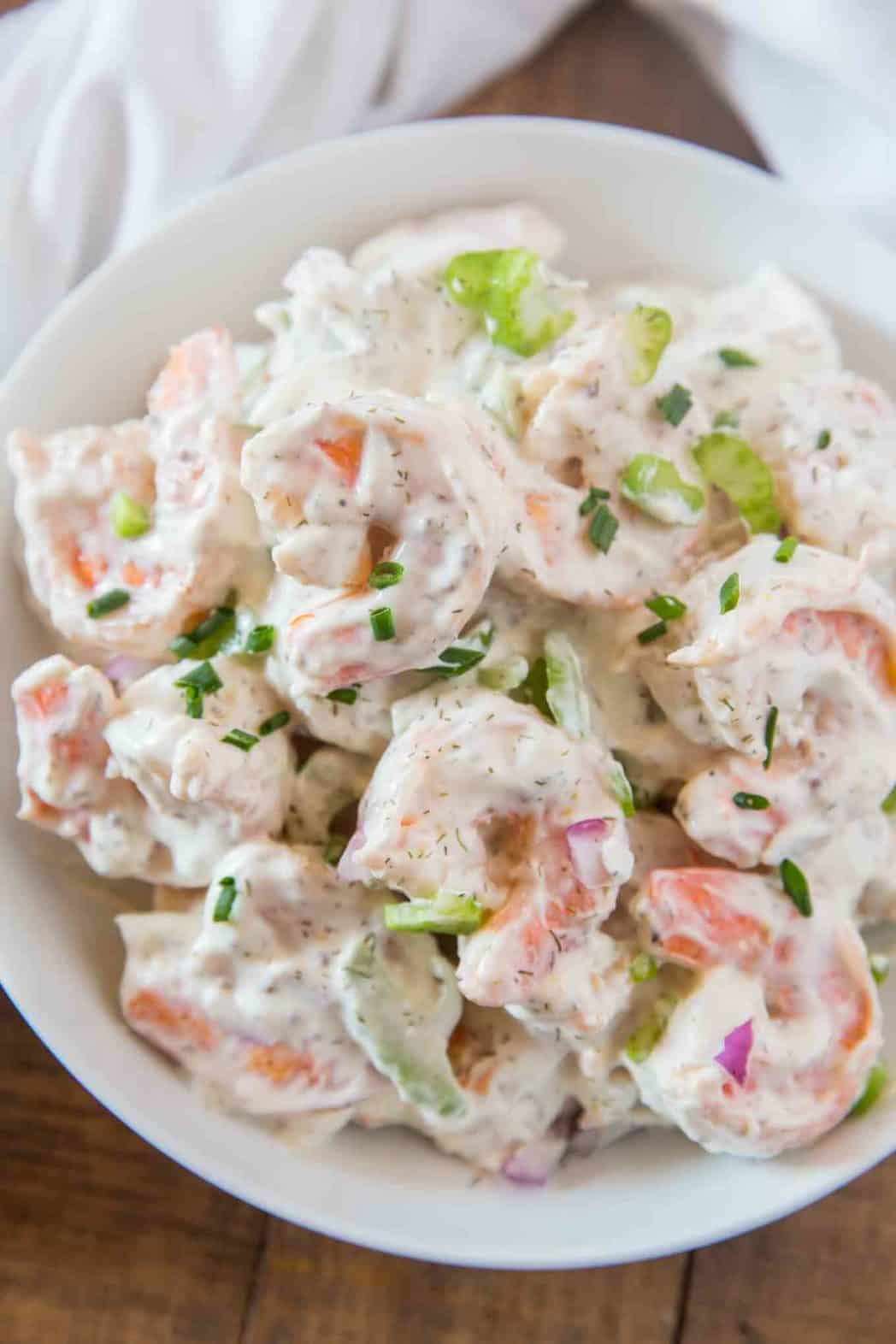 Shrimp Crab Salad
 Creamy Shrimp Salad Dinner then Dessert