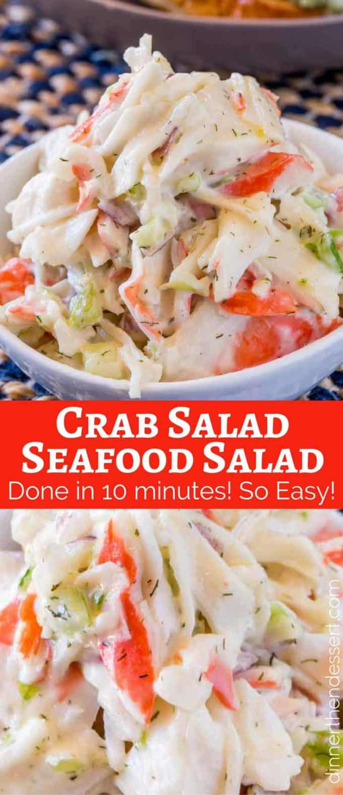 Shrimp Crab Salad
 Crab Salad Seafood Salad Dinner then Dessert