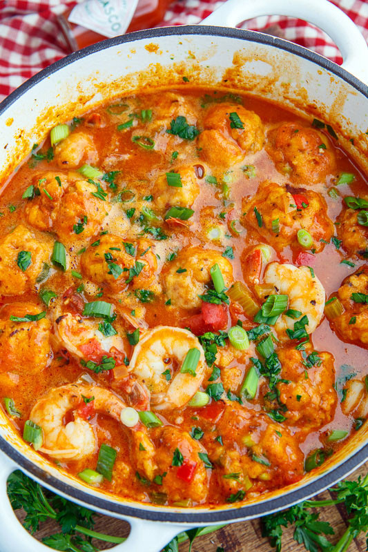 Shrimp Creole Soup
 Shrimp Creole Soup with Bacon and Cheddar Dumplings Recipe