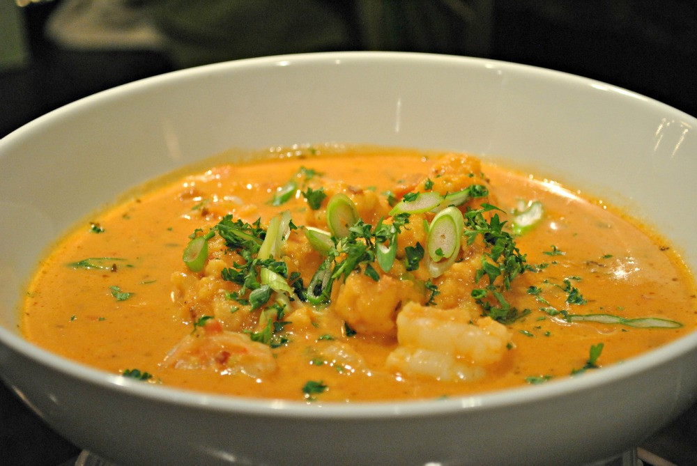 Shrimp Creole Soup
 Creamy Shrimp Creole Soup with Bacon Cornmeal Dumplings