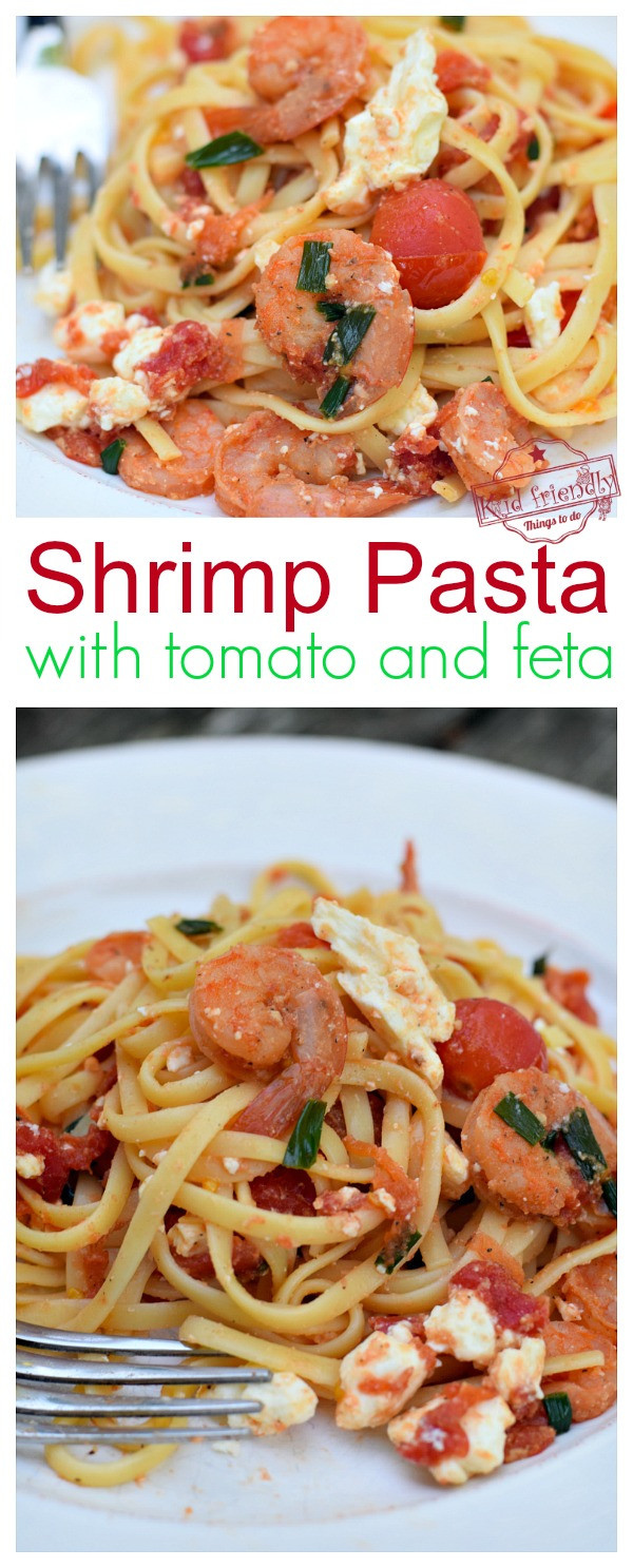 Shrimp Feta Pasta
 Easy Shrimp Pasta with Tomatoes and Feta So light and