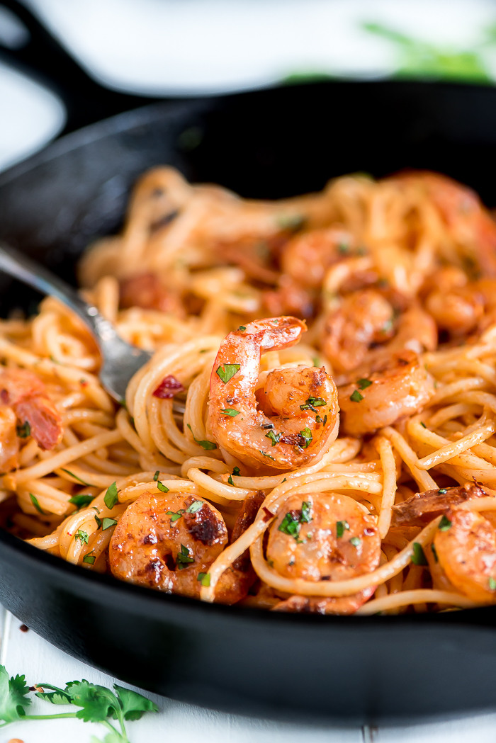 Shrimp Pasta Meals
 Bang Bang Shrimp Pasta 20 Minute Meal CentsLess Meals