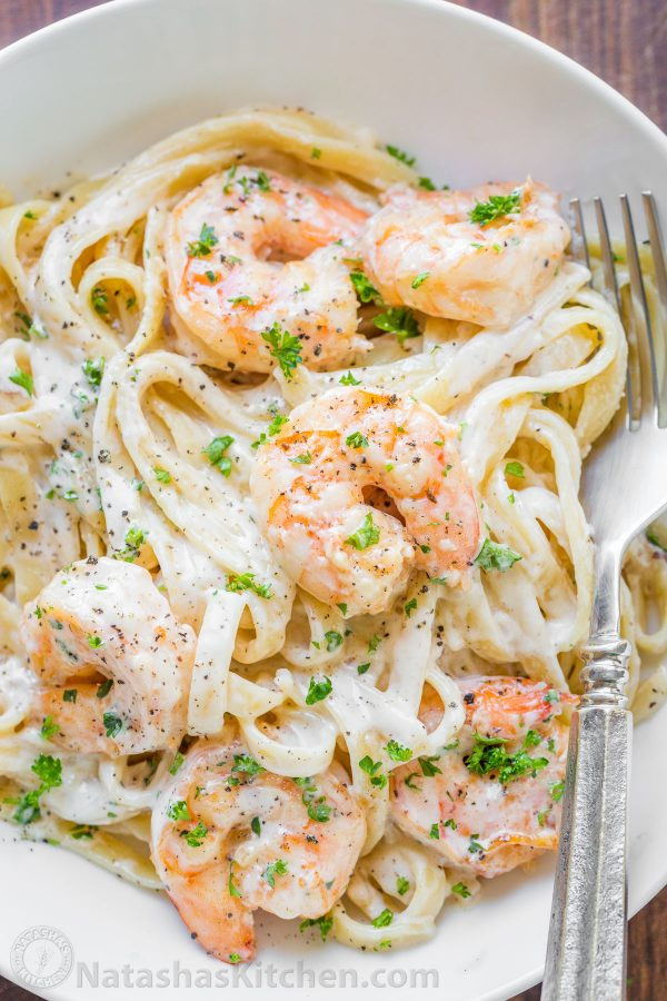 Shrimp Pasta Meals
 Creamy Shrimp Pasta Recipe VIDEO NatashasKitchen