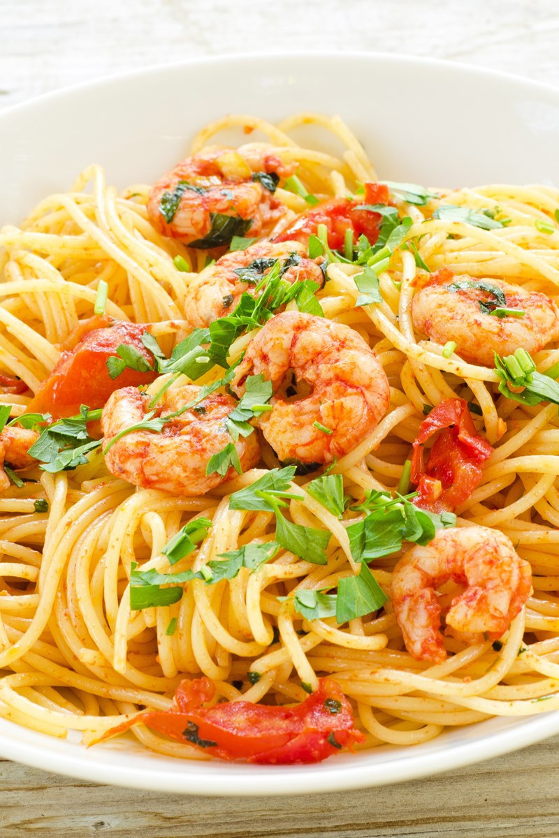 Shrimp Pasta Meals
 Easy Low Fat Spicy Shrimp Pasta