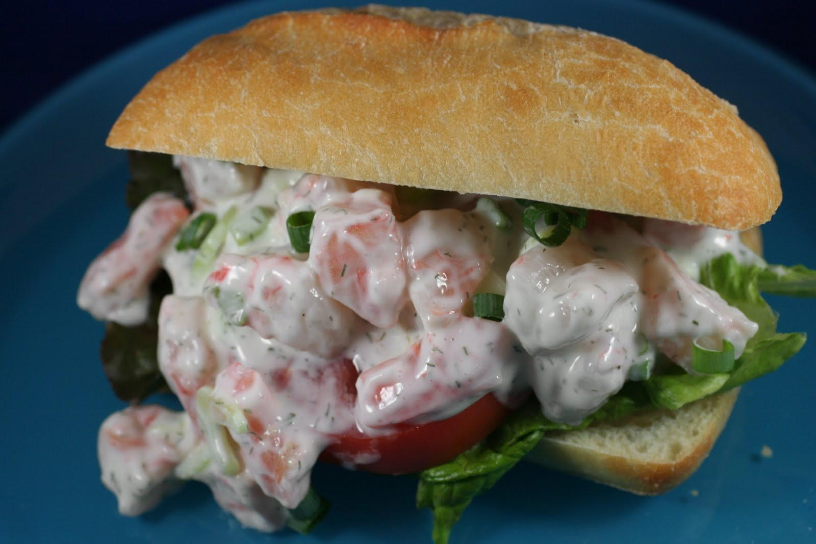 Shrimp Salad Sandwiches
 Crostini and Chianti Shrimp Salad Sandwiches