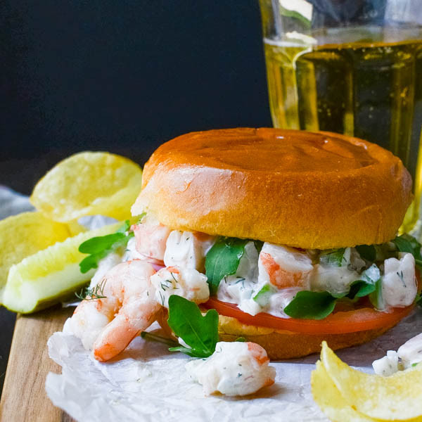 Shrimp Salad Sandwiches
 Easy Poached Shrimp Salad Sandwich