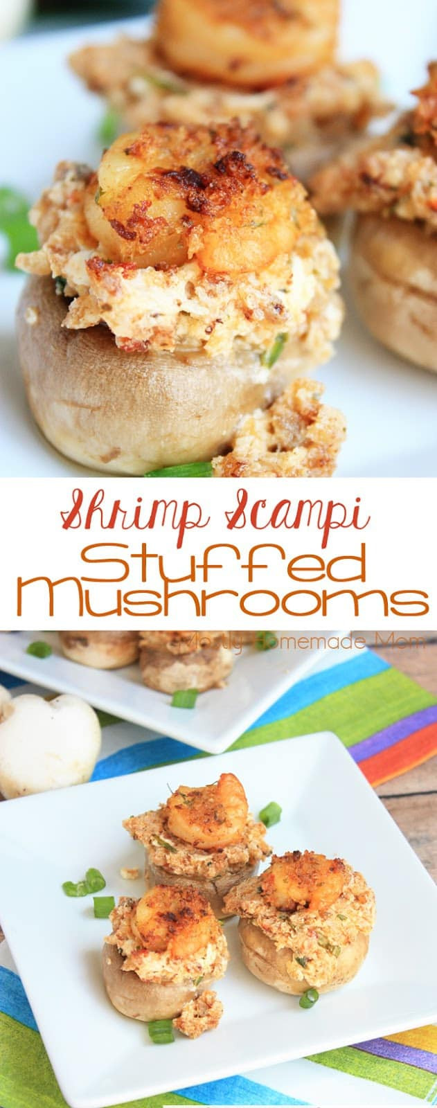 Shrimp Stuffed Mushroom Recipes
 Shrimp Scampi Stuffed Mushrooms Mostly Homemade Mom