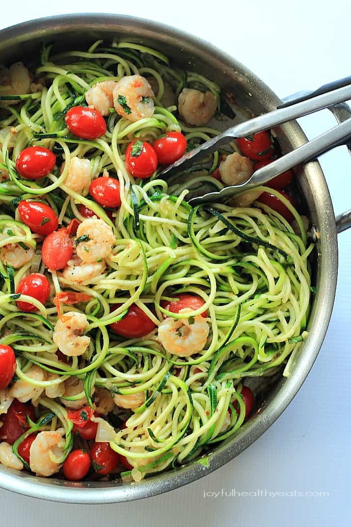 Shrimp Zucchini Noodles
 Shrimp Scampi with Zucchini Noodles