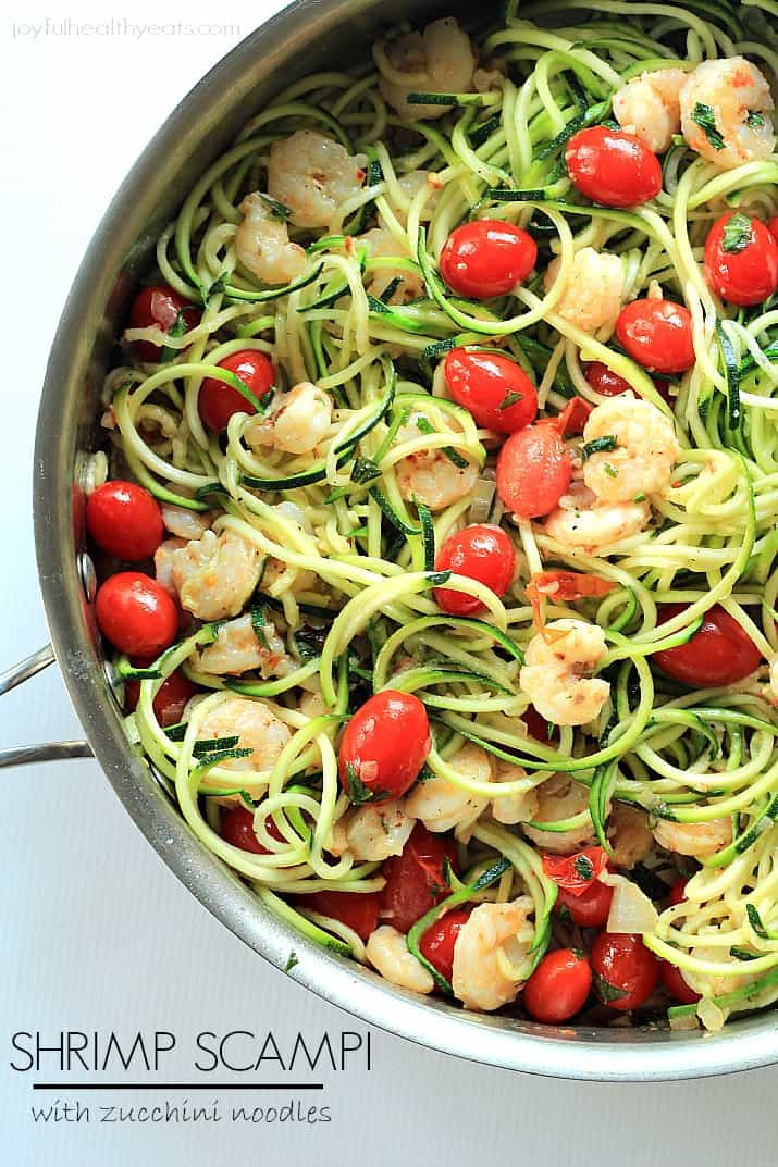 Shrimp Zucchini Noodles
 Shrimp Scampi with Zucchini Noodles