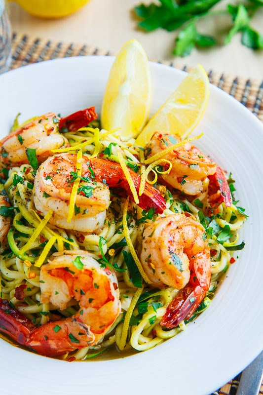 Shrimp Zucchini Noodles
 Shrimp Scampi with Zucchini Noodles Recipe on Closet Cooking