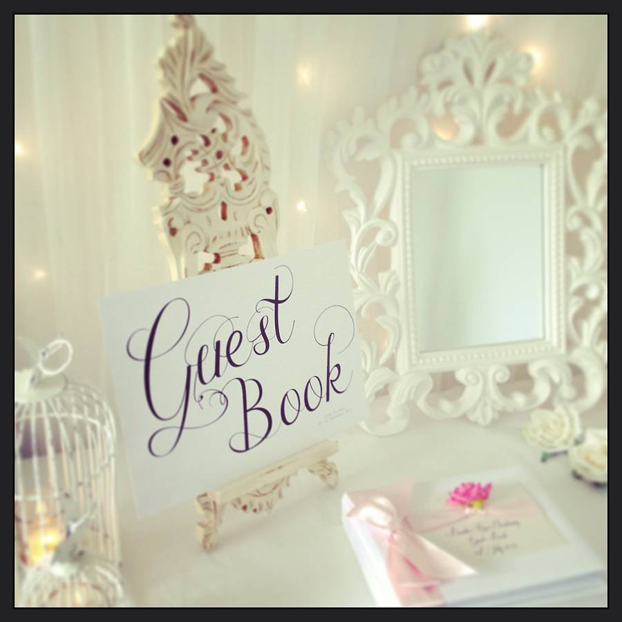 Signing Guest Book Wedding
 Wedding Guest Book Sign By The Luxe Co