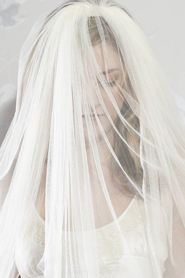 Silk Tulle Wedding Veil
 dianthe pencil edge silk tulle wedding veil by lovebysusie