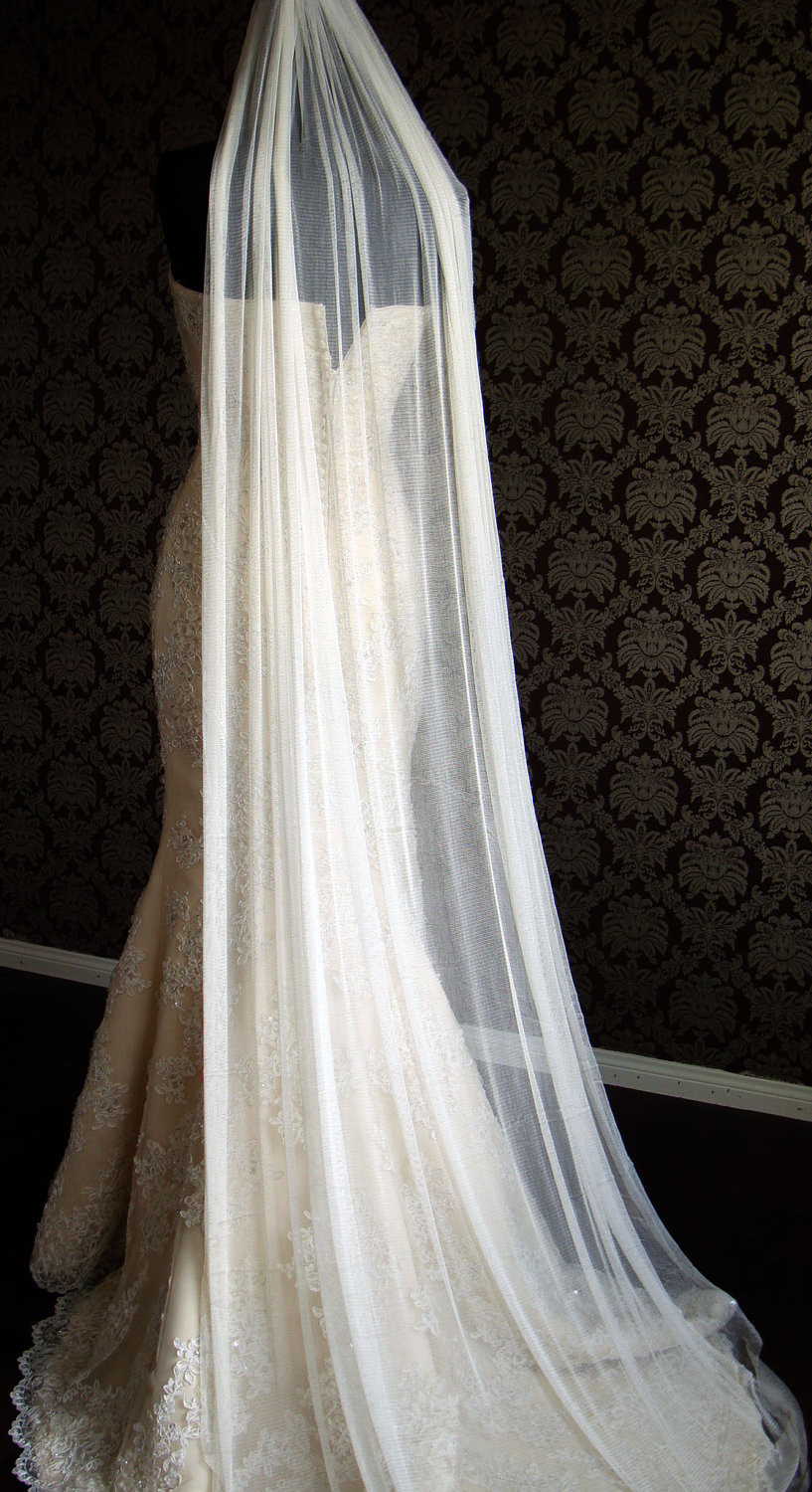 Silk Tulle Wedding Veil
 Natural Silk Tulle Drape Veil Soft Silk Tulle Silk Veil by