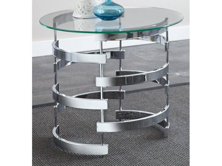 Silver Living Room Tables
 Steve Silver Living Room Tayside End Table Base TS300EB