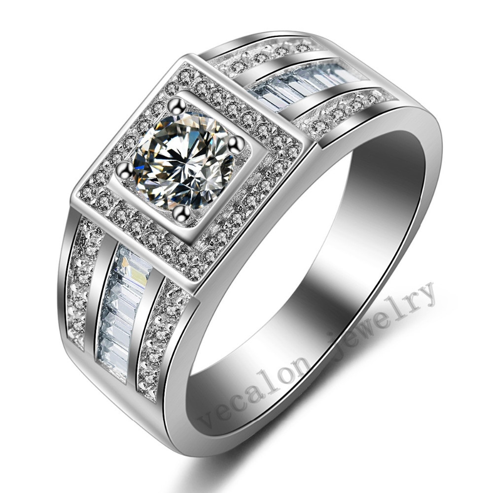 Silver Wedding Rings For Men
 New Jewelry Men Fine Jewelry Real 925 Sterling silver