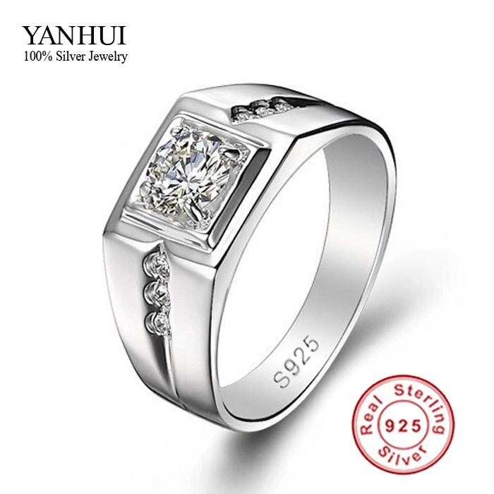 Silver Wedding Rings For Men
 Aliexpress Buy Big Promotion Fine Jewelry Men