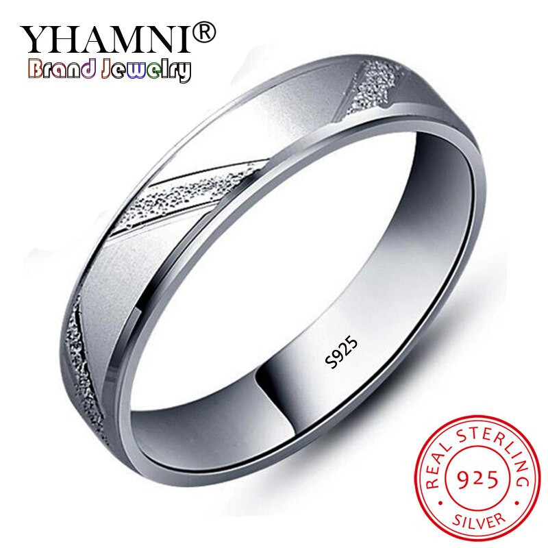 Silver Wedding Rings For Men
 YHAMNI Silver Wedding Rings for Men and Women 925