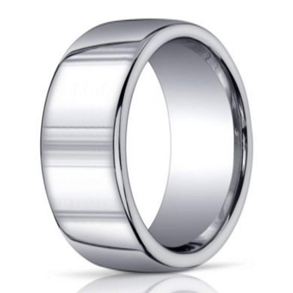 Silver Wedding Rings For Men
 10mm Designer Argentium Silver Domed Men s Ring