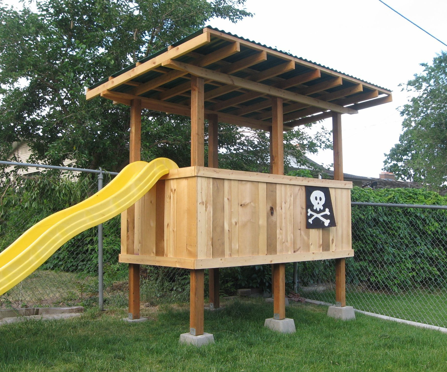 Simple Backyard Fort Plans
 Backyard Fort 11 Steps with