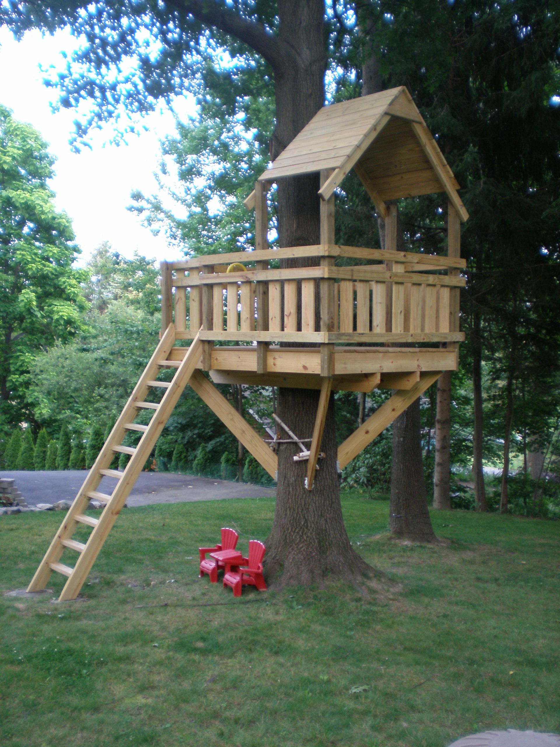 Simple Backyard Fort Plans
 tree fort