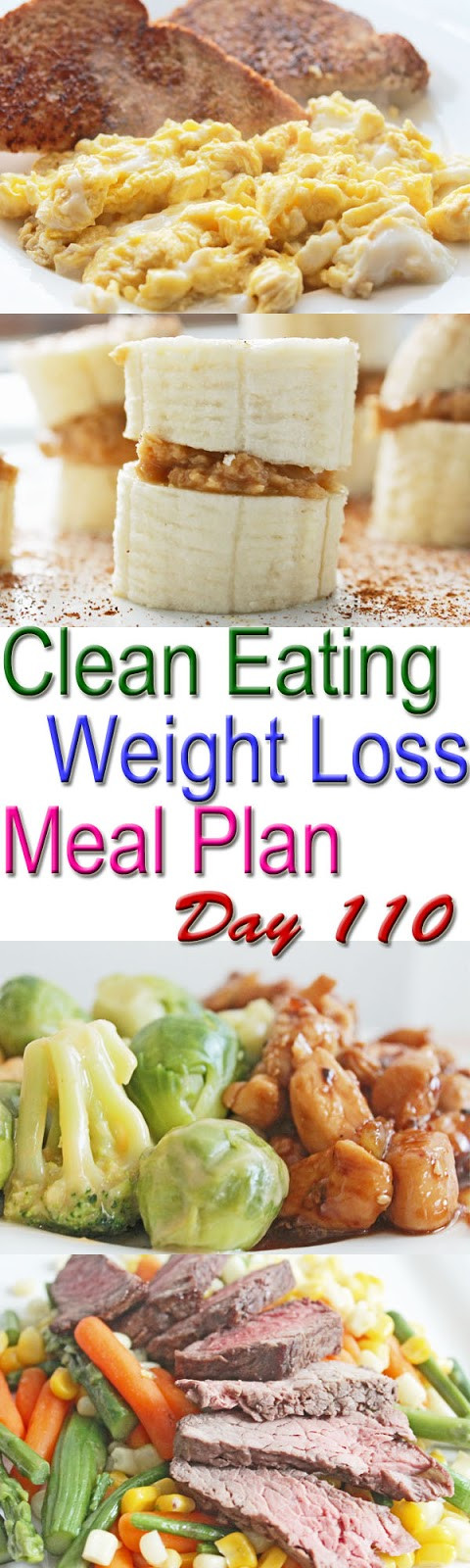 Simple Clean Eating Meal Plans
 Clean Eating Weight Loss Meal Plan 110