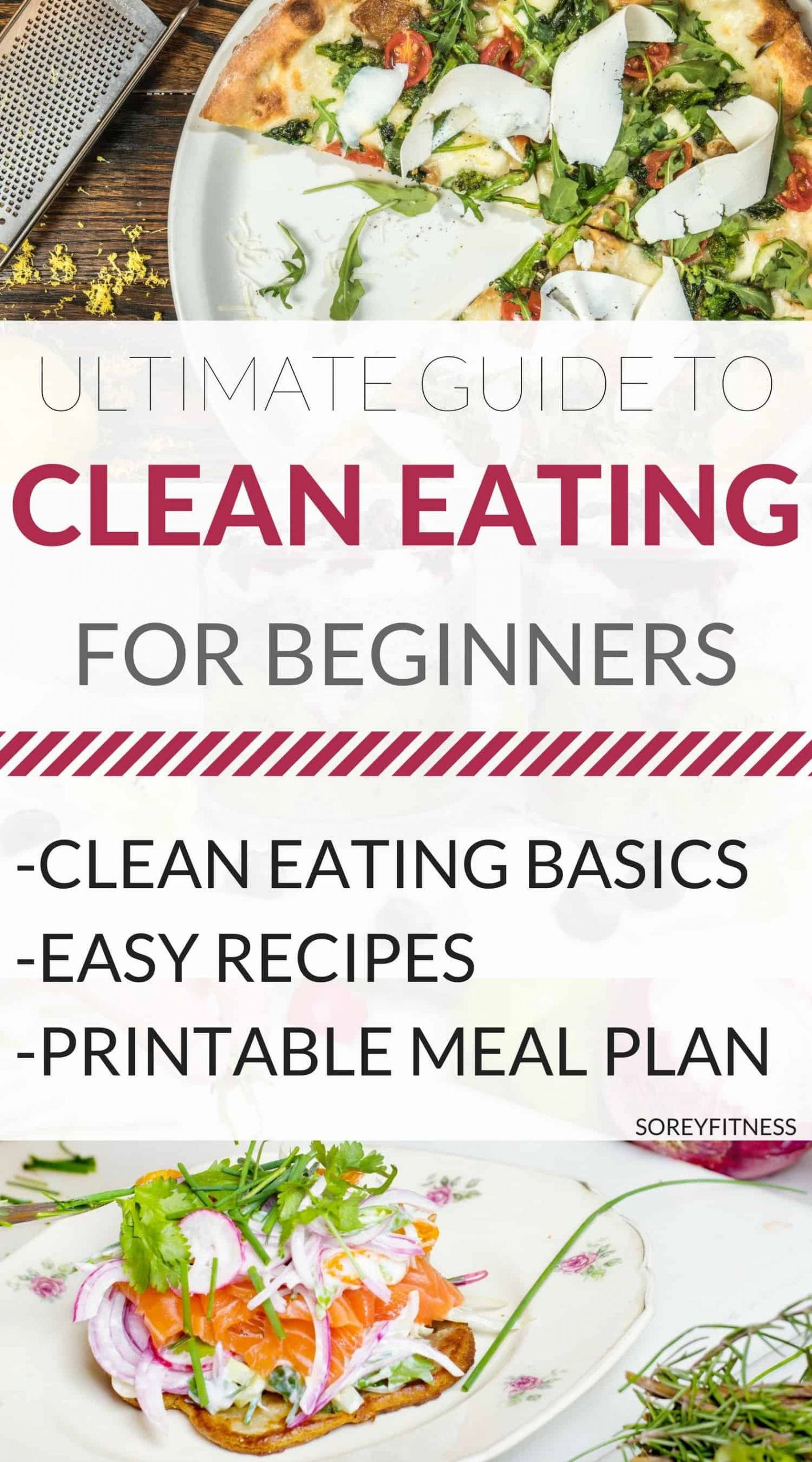 Simple Clean Eating Meal Plans
 Clean Eating for Beginners [Ultimate Guide Printable