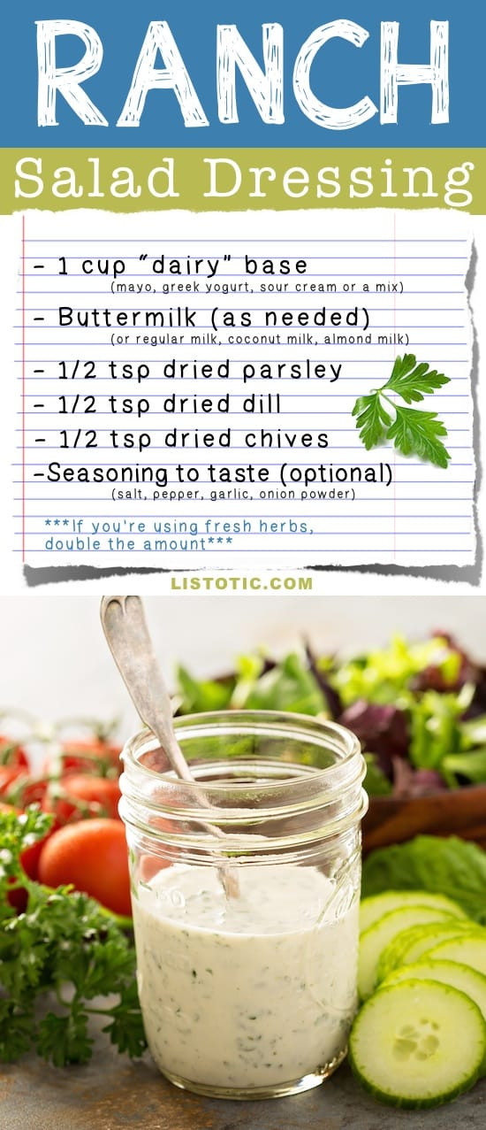 Simple Salad Dressings Recipes
 8 Basic Salad Dressing Recipes easy and homemade