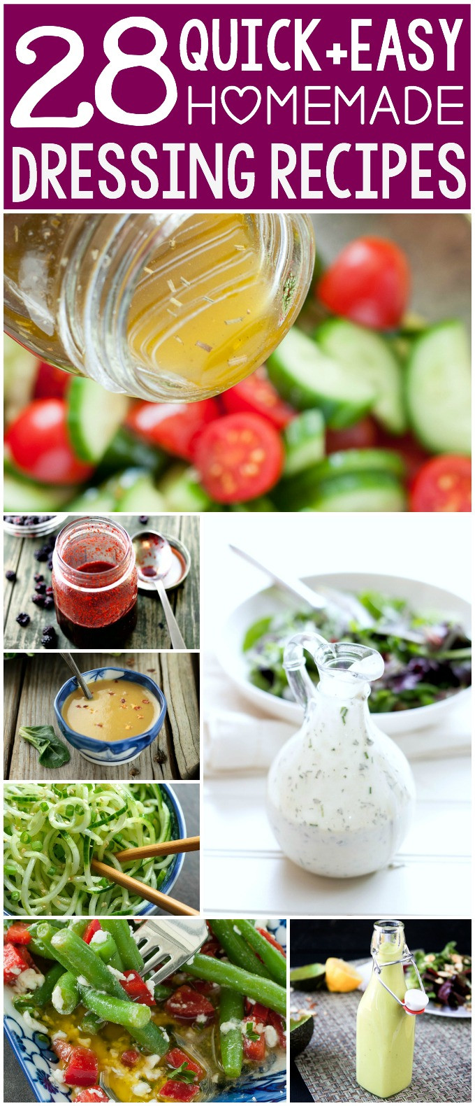 Simple Salad Dressings Recipes
 28 Quick and Easy Homemade Salad Dressing Recipes