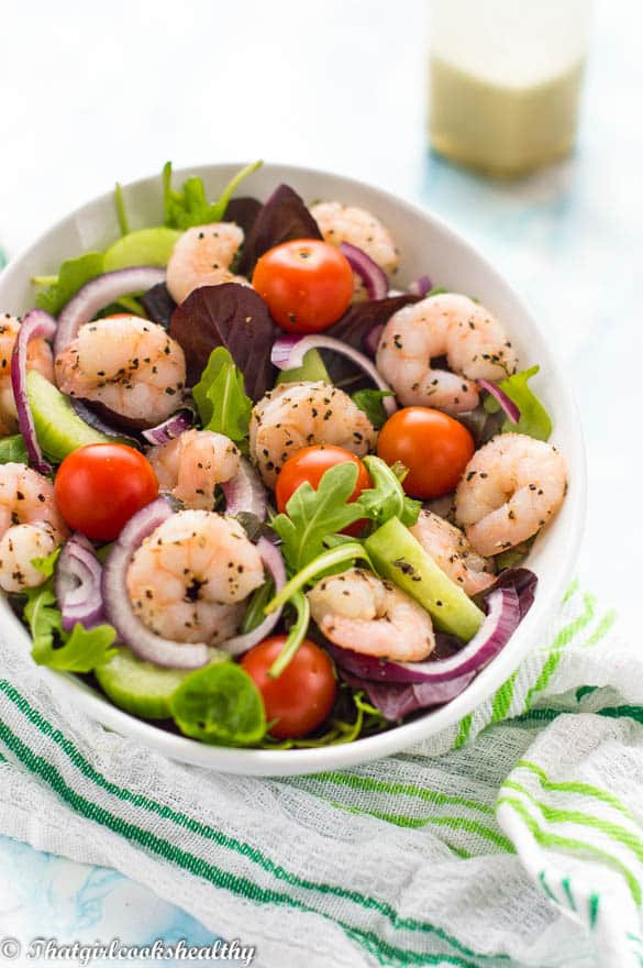 Simple Shrimp Salad
 Simple low carb keto shrimp salad That Girl Cooks Healthy