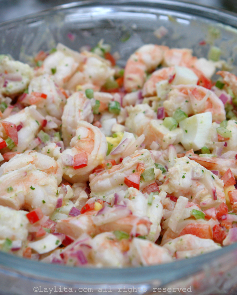 Simple Shrimp Salad
 Shrimp salad with cilantro mayonnaise – Laylita’s Recipes