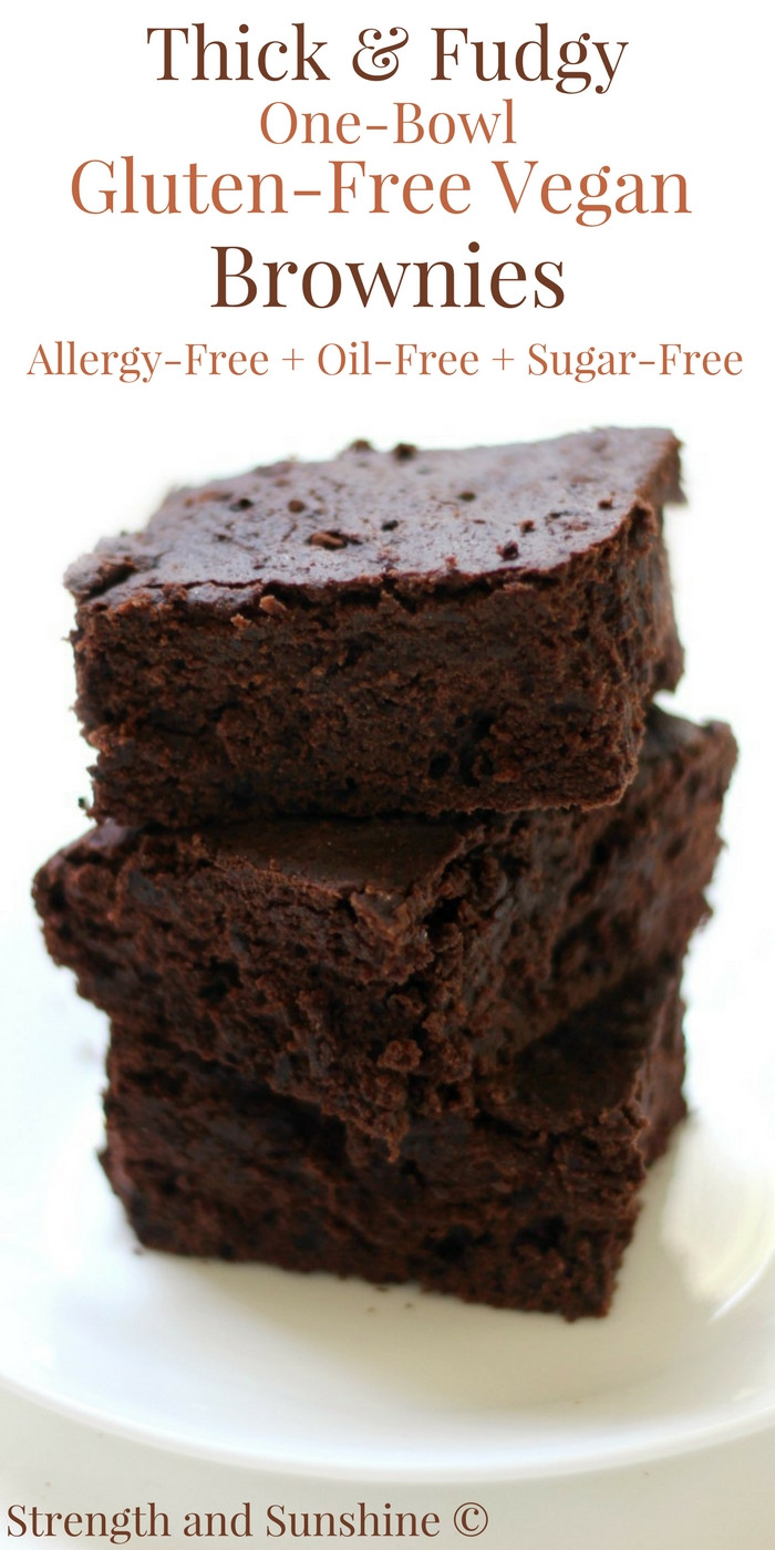 Simple Vegan Brownies
 Easy Thick & Fudgy e Bowl Gluten Free Vegan Brownies