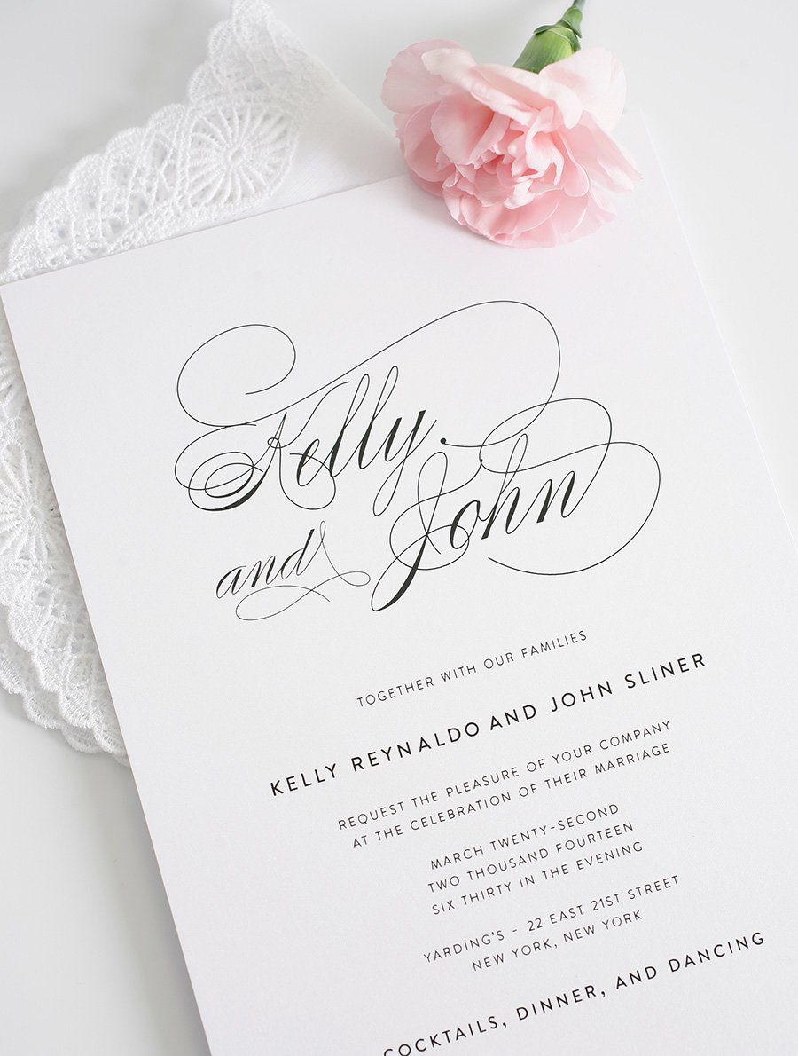 Simple Wedding Invitation Wording
 Wedding Hankies and Wedding Invitations – Wedding Invitations