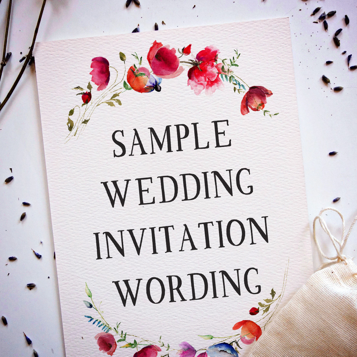 Simple Wedding Invitation Wording
 Wedding Invitation Wording Samples from Traditional to