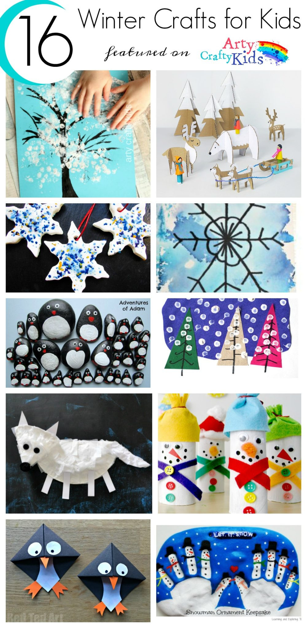 Simple Winter Craft For Kids
 16 Easy Winter Crafts for Kids Arty Crafty Kids