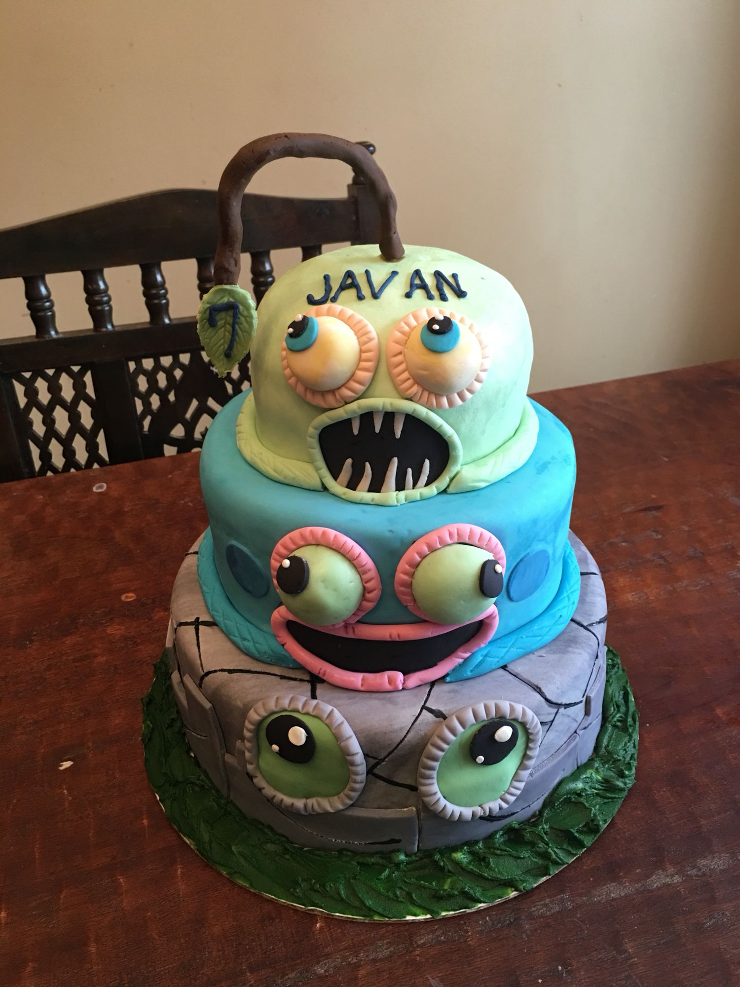 Singing Birthday Cake
 Javan s My Singing Monsters cake in 2019